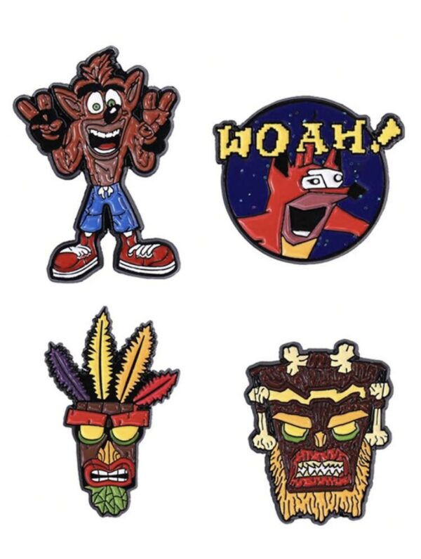 Crash Bandicot Enamel Pins - Image 2