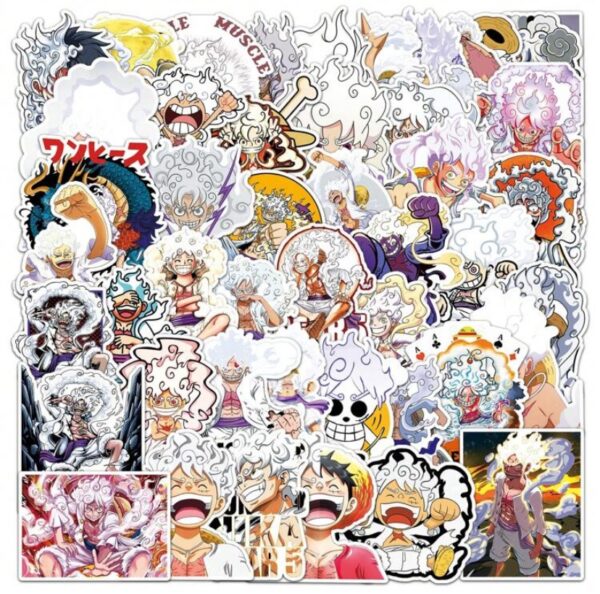 One Piece Luffy Gear 5 stickers x50 - Image 4