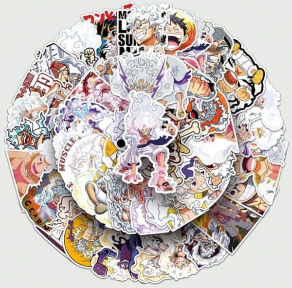 One Piece Luffy Gear 5 stickers x50
