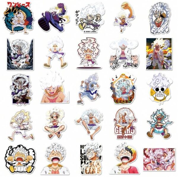 One Piece Luffy Gear 5 stickers x50 - Image 3