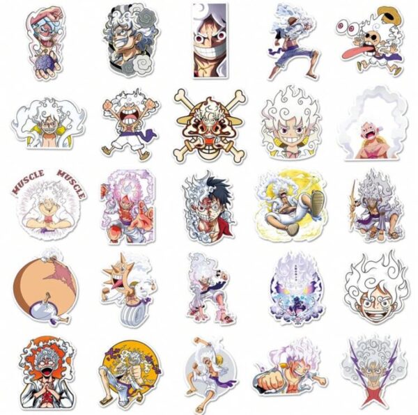 One Piece Luffy Gear 5 stickers x50 - Image 2
