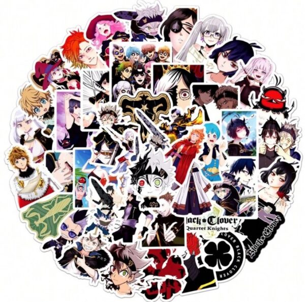 Black Clover Stickers x50 - Image 3