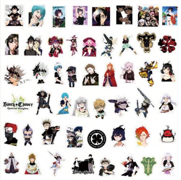 Black Clover Stickers x50 - Image 4