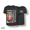 Monkey D Luffy Gomu Gomu Black Tshirt #022
