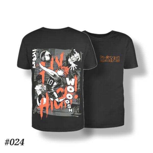 Haikyuu!! Fly High Black Tshirt #024