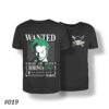 Roronoa Zoro Wanted Poster Black Tshirt #019