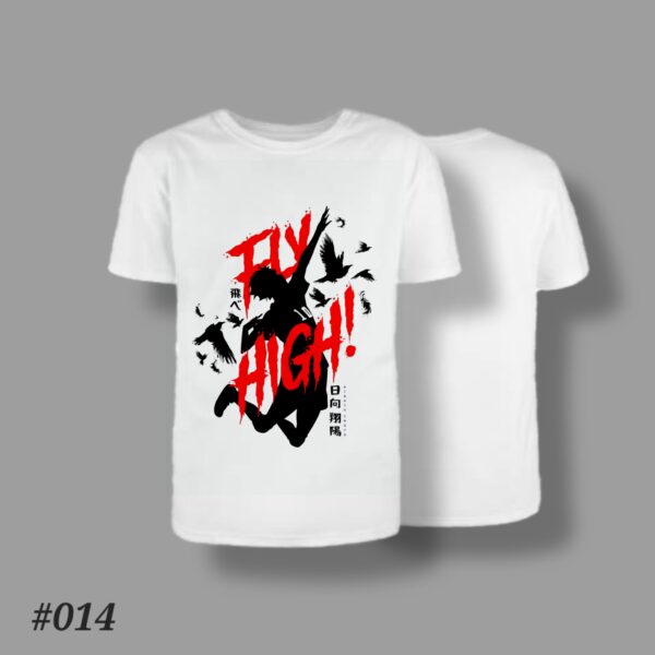 Haikyuu!! Fly High White Tshirt #014