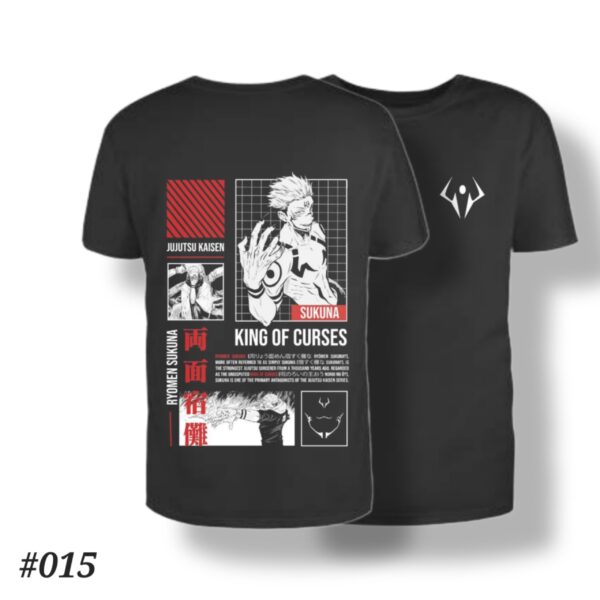 JJK Sukuna King of Curses Black Tshirt #015