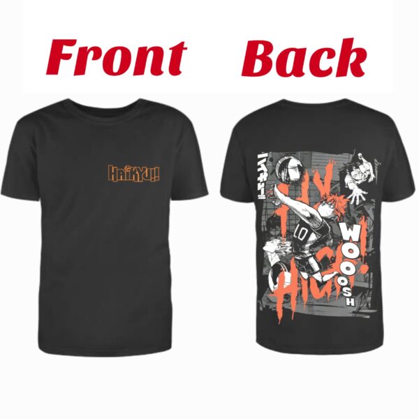 Haikyuu!! Fly High Black Tshirt #024 - Image 2