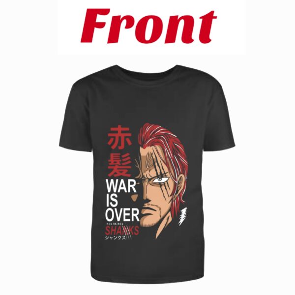 Shanks "War Is Over" Black Tshirt #013 - Image 2