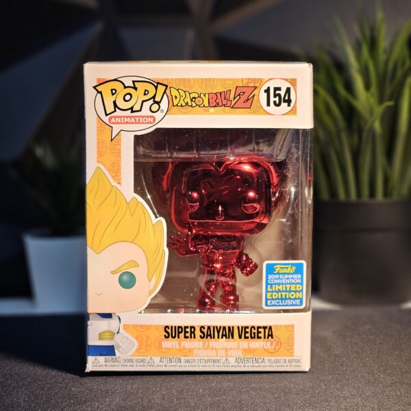 Super Saiyan Vegeta (Metallic Red Chrome) Funko Pop! #154 - Dragon Ball Z (2019 Summer Convention Exclusive)