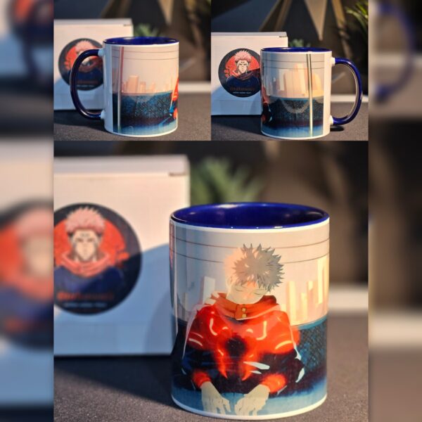 Jujutsu Kaisen Intro Yuji on the train Blue Mug 330ml