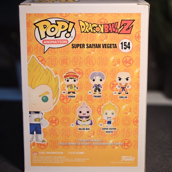 Super Saiyan Vegeta (Metallic Red Chrome) Funko Pop! #154 - Dragon Ball Z (2019 Summer Convention Exclusive) - Image 3