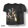 Anime Heroes Unite T-Shirt - Goku, Luffy, Naruto, Deku, Saitama #053