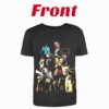 Anime Heroes Unite T-Shirt - Goku, Luffy, Naruto, Deku, Saitama #053 - Image 2